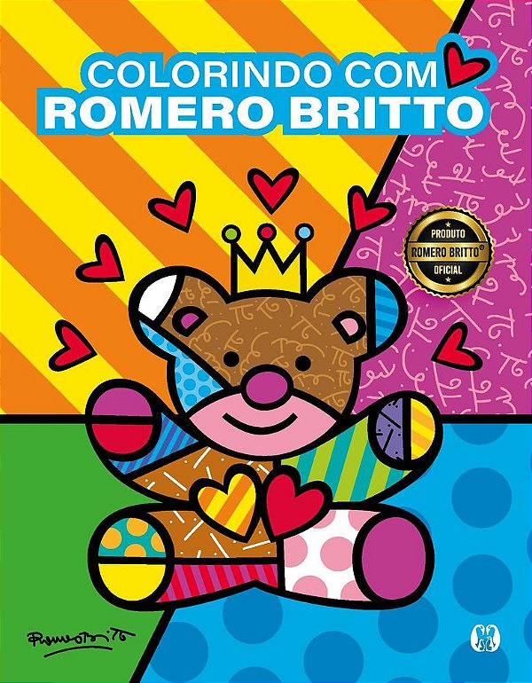 Livro Colorindo com Romero Britto