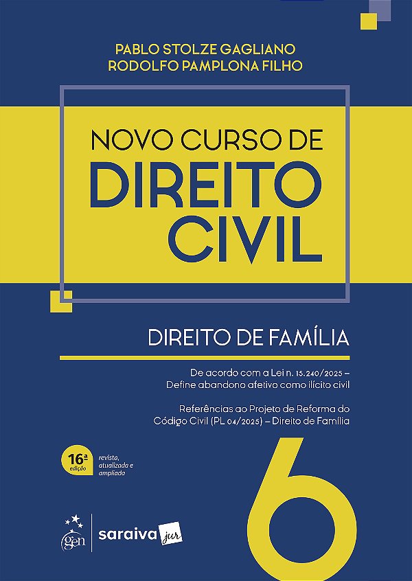 Livro Novo Curso de Direito Civil - Vol.6 - Direito de Família ...