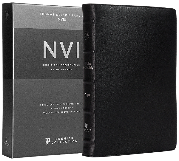 Livro Bíblia Sagrada Nvi Premier Collection - Capa Preta