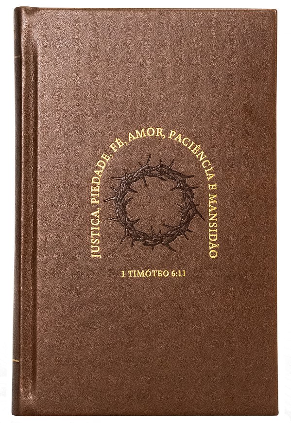 Livro Bíblia Nvi, Letras De Jesus Em Vermelho, Couro-Soft...