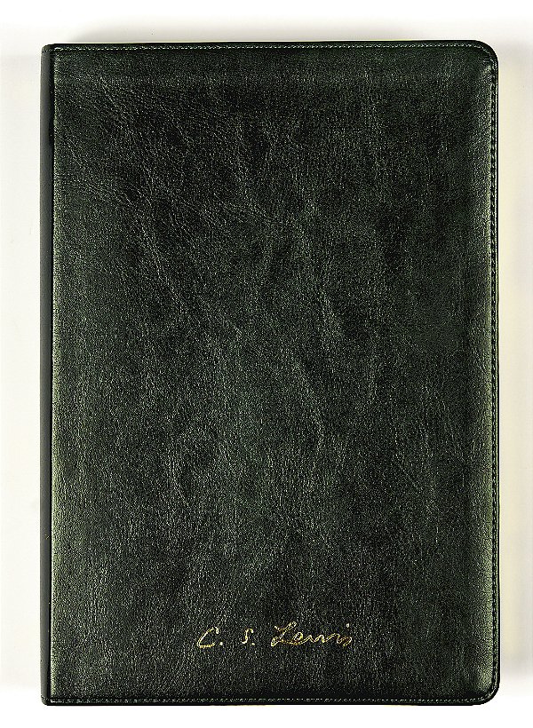 Livro Bíblia C. S. Lewis - Naa - Couro-Soft Verde, Leitura Perf...