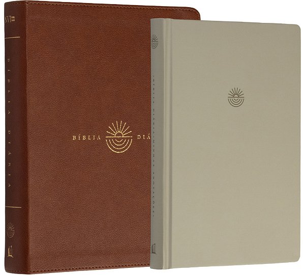 Livro Bíblia Diária, Nvi, Capa Luxo Marrom, Leitura Perfeita - ...