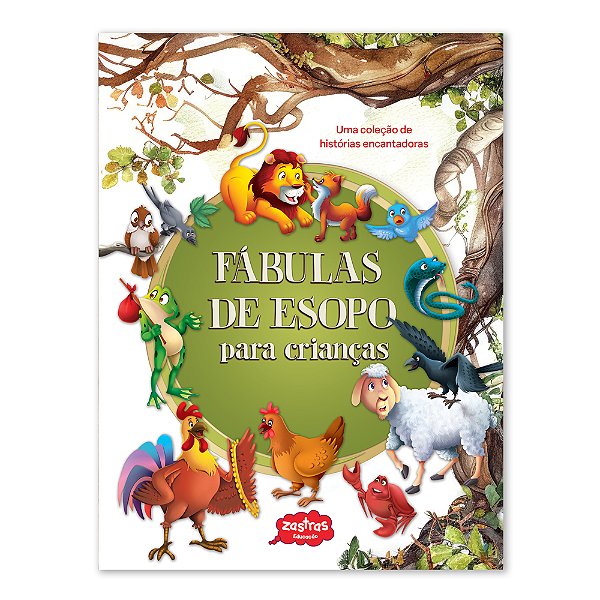 Livro Fábulas De Esopo Para Crianças - (Zt Cat)
