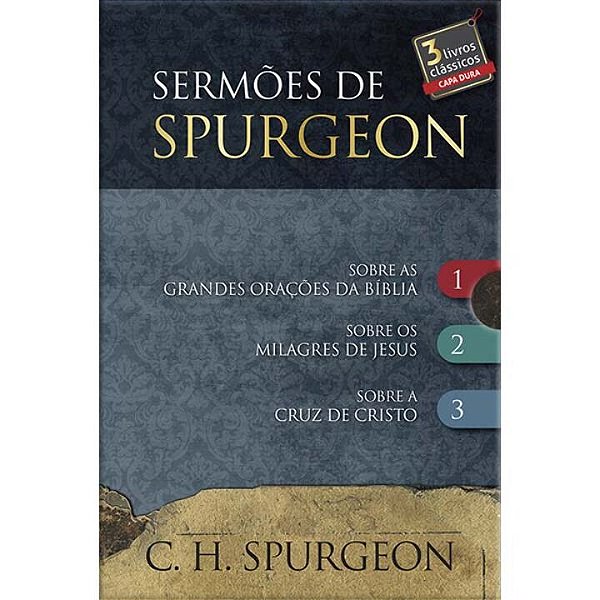 Livro Box 2 - Sermões de Spurgeon - 3 Livros: Três livros...