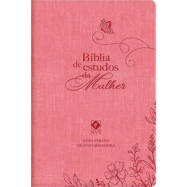 Livro Biblia De Estudos Da Mulher - Rosa
