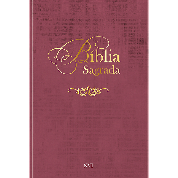 Livro Bíblia Sagrada NVI - Vinho (Volume 1)