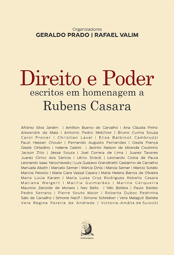 Livro Direito e Poder: escritos em homenagem a Rubens Casara