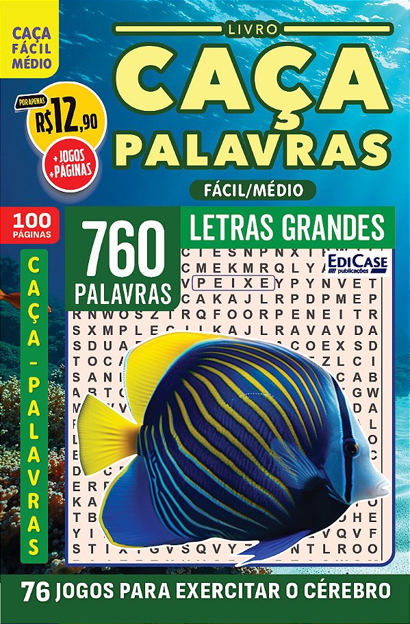 Livro Livro Caça-Palavras - Ed.107 - Nivel Fácil/Médio - 76 Jog...