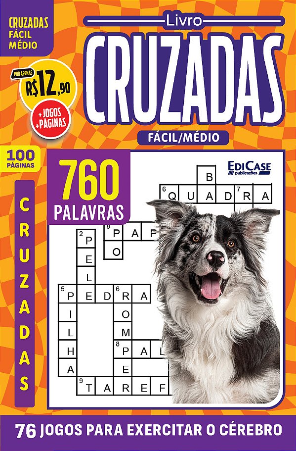 Livro Livro Cruzadas - Ed.01 - Fácil/Médio - 76 Jogos Para Exer...