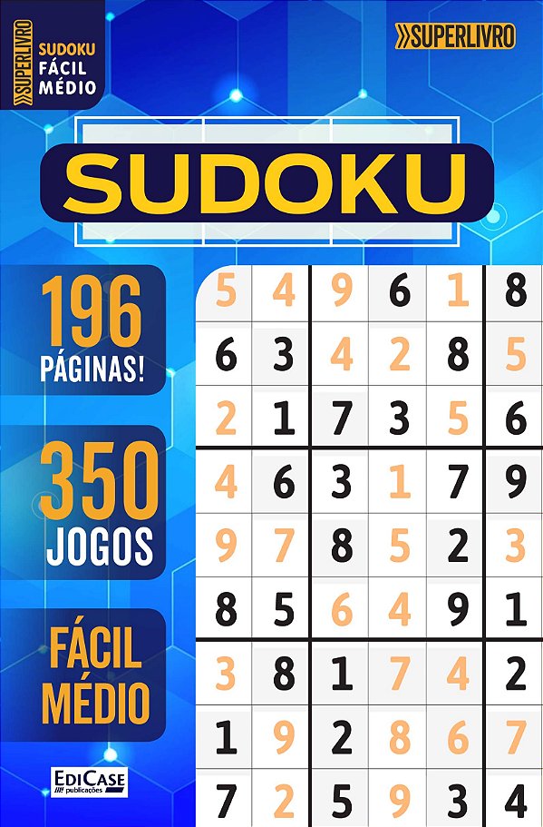 Livro Superlivro Sudoku Ed.02 - 196 Págs. - Fácil/Médio