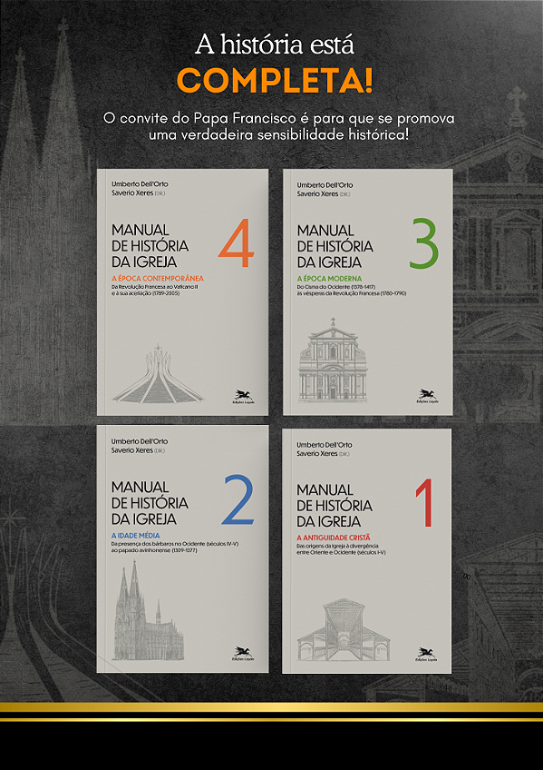 Livro Manual De História Da Igreja - Coleção 4 Volumes