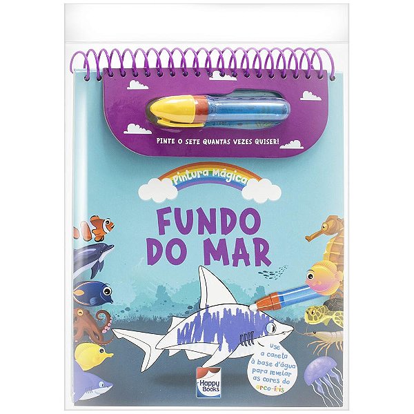 Livro Pintura mágica - No fundo do mar