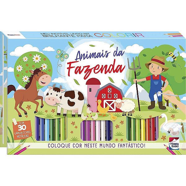 Livro Meu Incrível LIVRO-KIT Brilhante para Colorir: Anim...