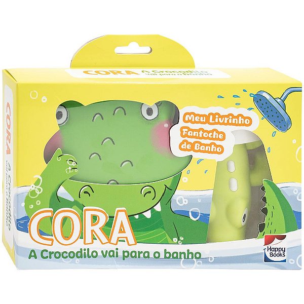 Livro Meu Livrinho Fantoche de Banho: Cora, a Crocodilo v...