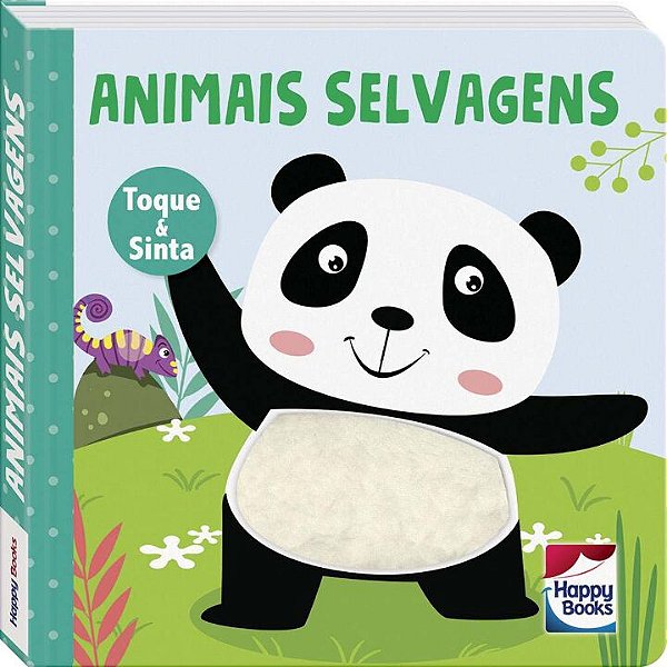 Livro Animais Fofuchos - Toque e Sinta: Animais Selvagens
