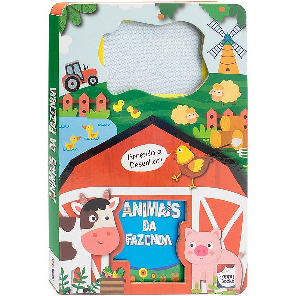 Livro Livro-Lousa Mágica! Animais da Fazenda
