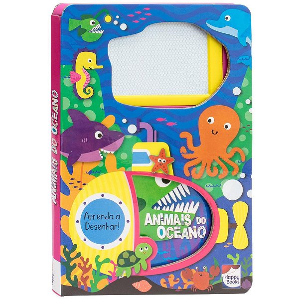 Livro Livro-Lousa Mágica! Animais do Oceano