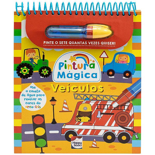 Livro Pintura mágica - Veículos