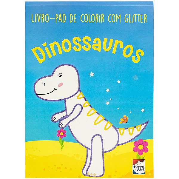 Livro Livro-pad de colorir com Glitter: Dinossauros