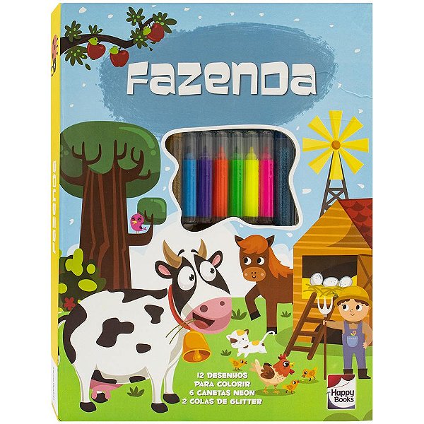 Livro Meu Adorável Superlivro de Colorir: Fazenda