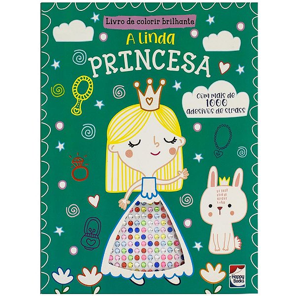 Livro Livro De Colorir Brilhante - A Linda Princesa