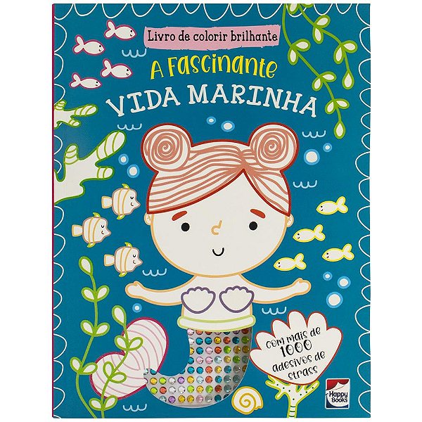 Livro Livro de colorir brilhante - A fascinante vida mari...