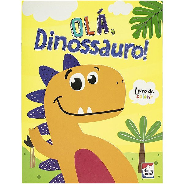 Livro Mundo da Fantasia: Dinossauros Para Colorir