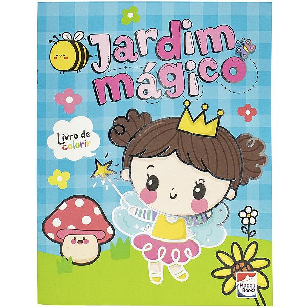 Livro Mundo da Fantasia: Jardim Mágico Para Colorir