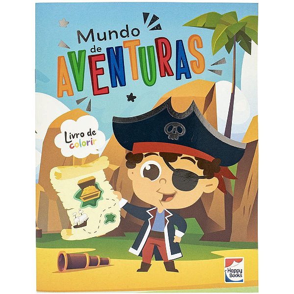 Livro Mundo da Fantasia: Mundo de Aventuras Para Colorir