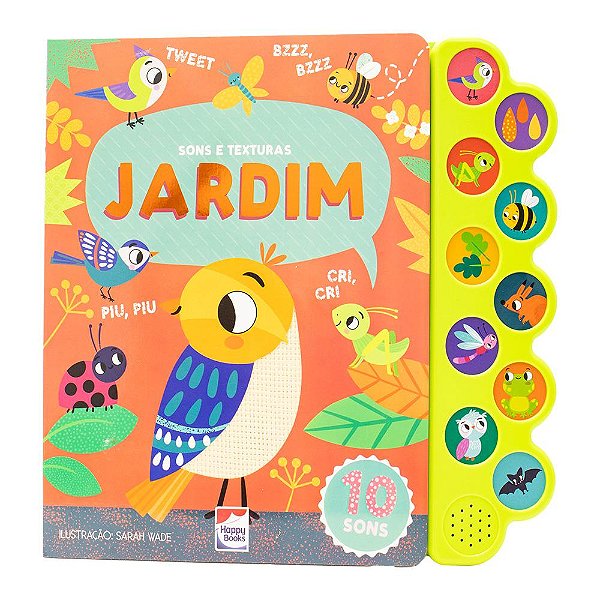 Livro Sons e Texturas: Jardim