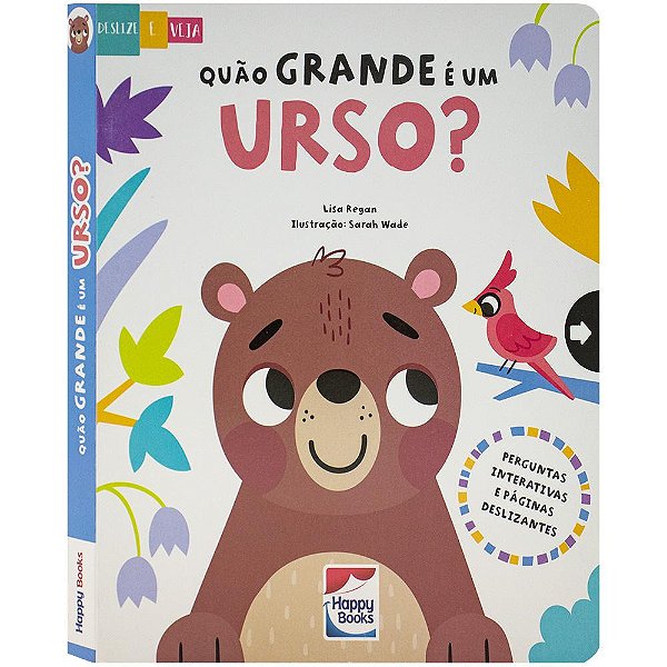 Livro Deslize e Veja: Quão grande é o urso?