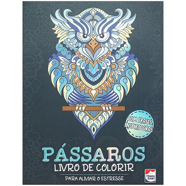 Livro Colorir e Imaginar: Pássaros