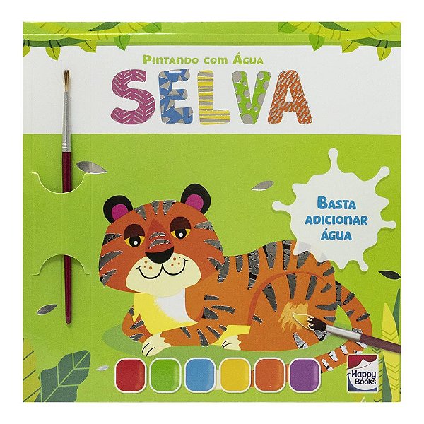 Livro Pintando com Água: Selva