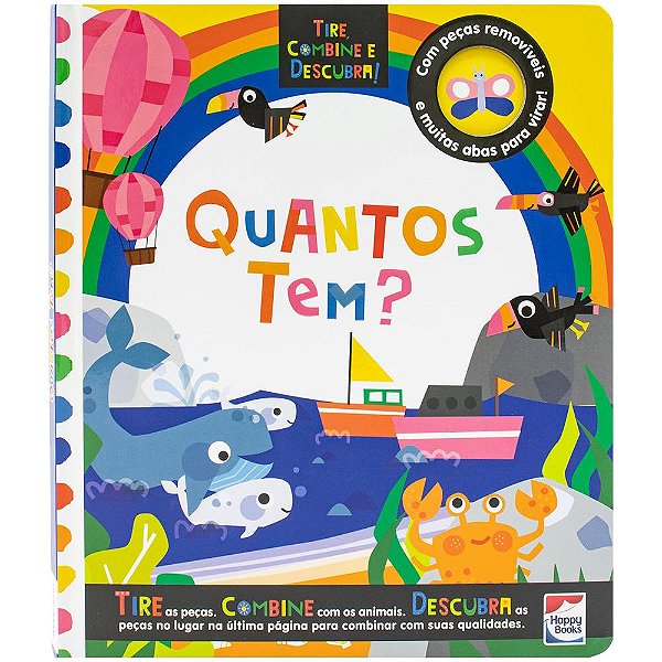 Livro Tire, Combine e Descubra! Quantos tem?