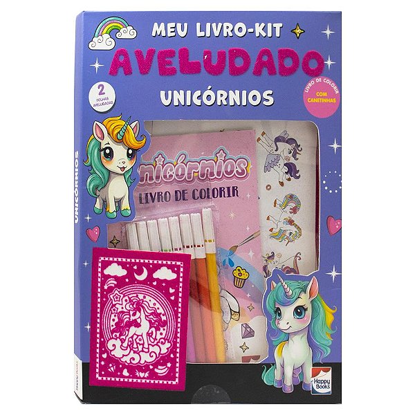 Livro Meu Livro Aveludado: Unicórnios