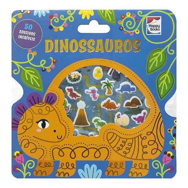 Livro Livro Com Adesivos Fofinhos: Dinossauros