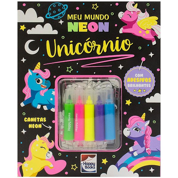 Livro Meu mundo neon: Unicórnio