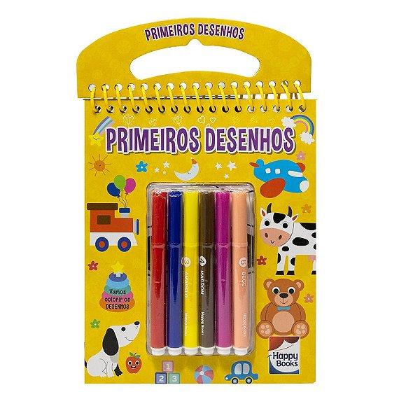 Livro Colorindo por Números: Primeiros Desenhos