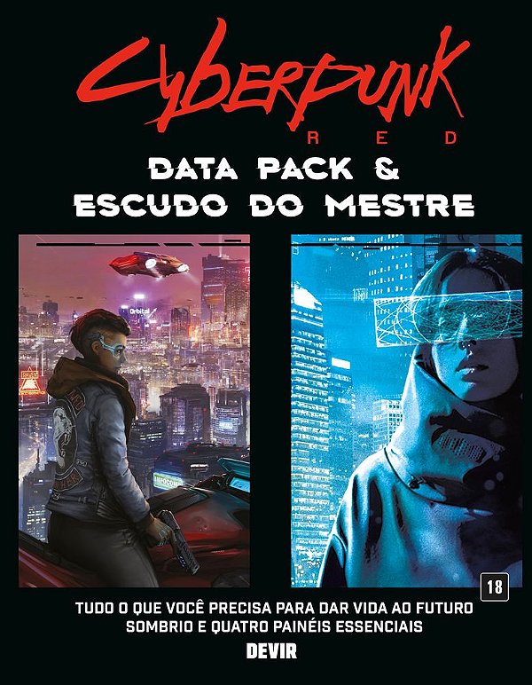 Livro Cyberpunk Red: Data Pack e Escudo do Mestre