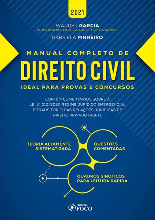 Livro Manual completo de direito civil: ideal para provas...
