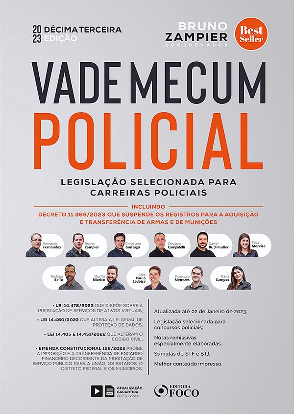 Livro Vade mecum policial - Legislação selecionada para c...