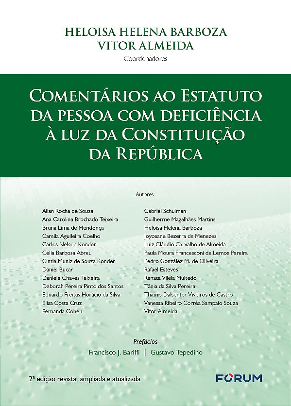 Livro Comentários ao Estatuto da Pessoa com Deficiência à...