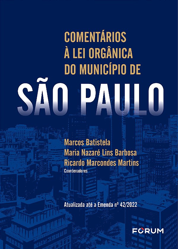 Livro Comentários à Lei Orgânica de São Paulo