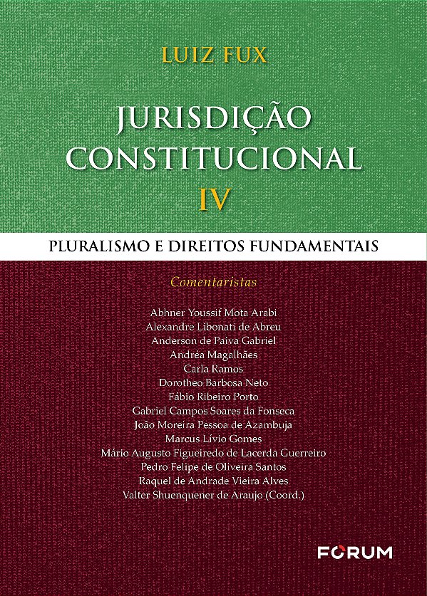 Livro Jurisdição constitucional iv: pluralismo e direitos...