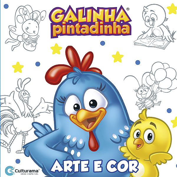 Livro ARTE E COR GALINHA PINTADINHA