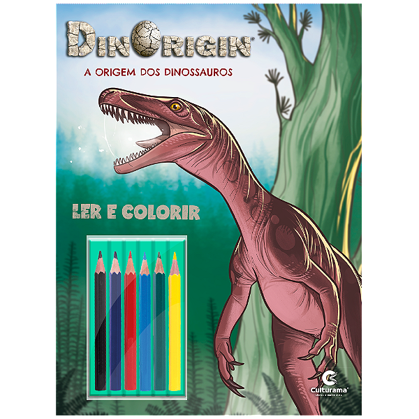 Dinorigin - Ler e Colorir Com Lápis