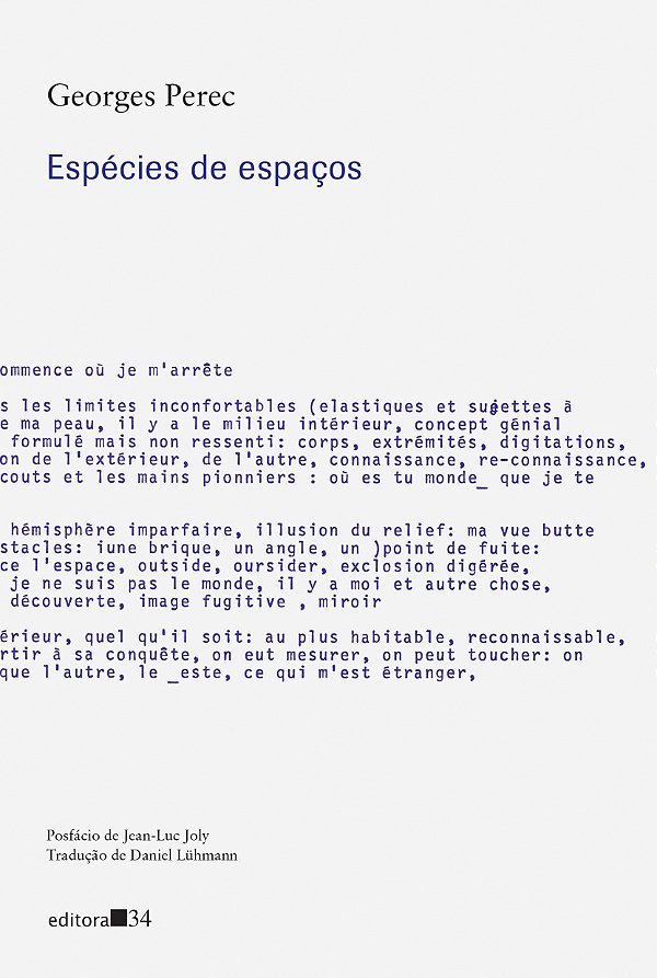 Livro Espécies de espaços