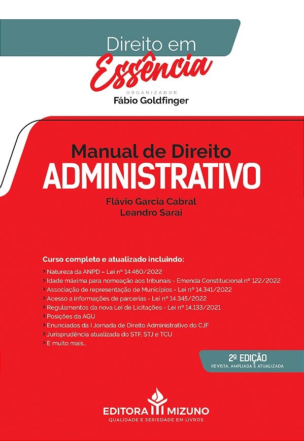Livro Manual De Direito Administrativo