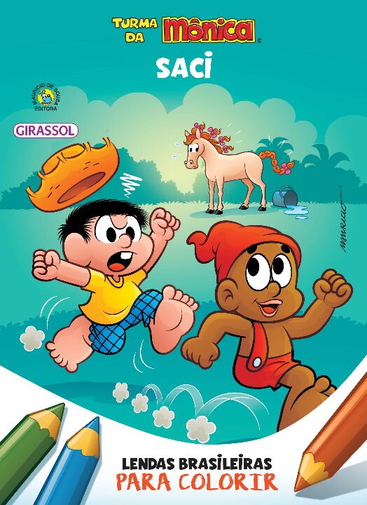 Livro Turma da Mônica - Lendas Brasileiras para Colorir -...