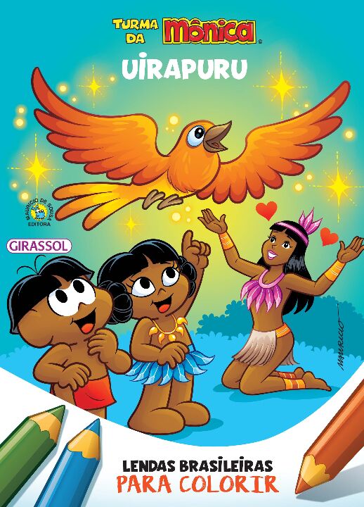 Livro Turma da Mônica - Lendas Brasileiras para Colorir -...